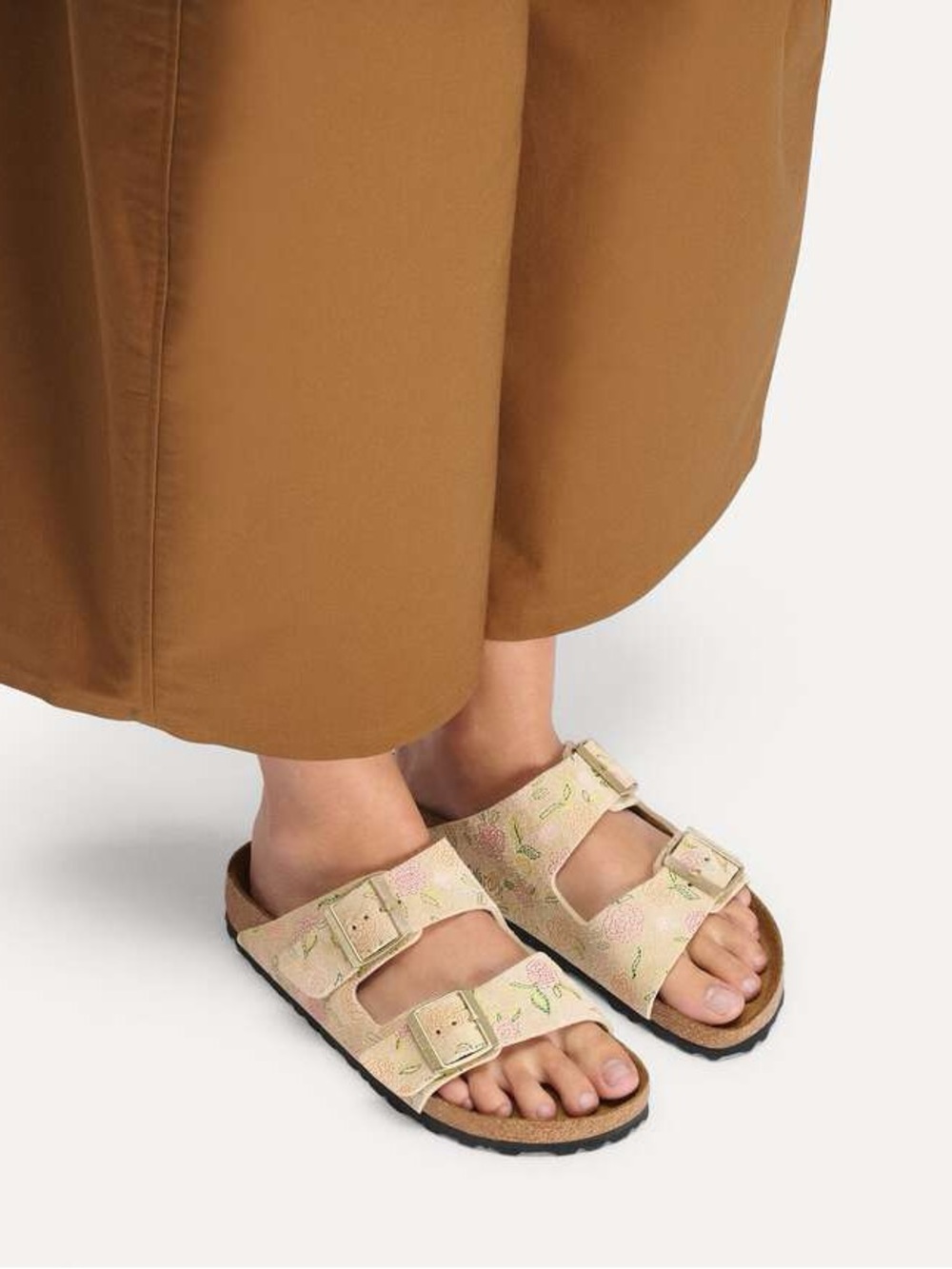 BIRKENSTOCK ARIZONA SUEDE LEATHER FLOWER PRINT NEW SIZE 40 EU - Picture 3 of 6